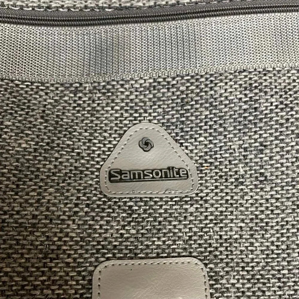 Samsonite tweed folding garment bag